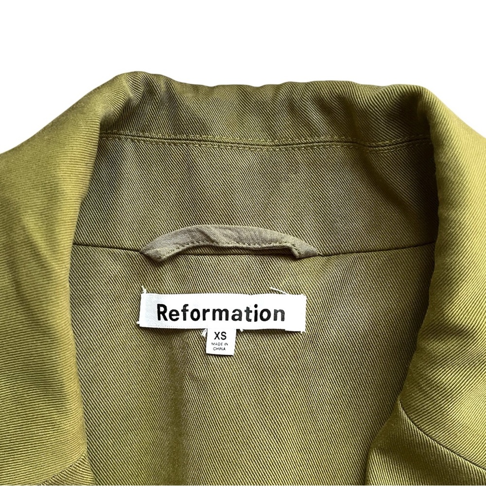 REFORMATION The Classic Blazer in “Pear” Green, sz XS, MSRP $278 - Picture 10 of 14